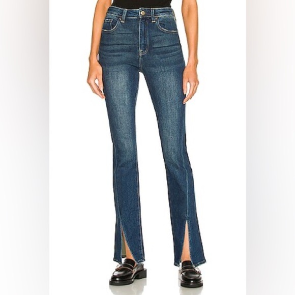 Pistola Teagan Front Slip High-Rise Vented Slim Jeans , sz 27 - Picture 1 of 11